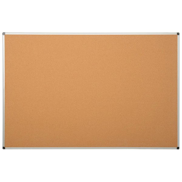 Global Industrial Cork Bulletin Board w/Aluminum Frame, 72 x 48 695319